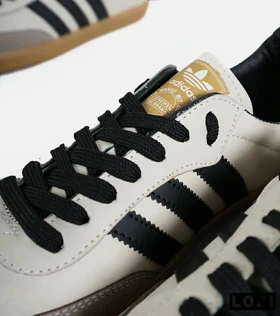 کفش کتانی مردانه زنانه کرم مشکی مدل 7300 ADIDAS Samba