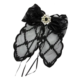 گیره مو زنانه مدل فرانسوی پاپیونی گیپور کد G_Lnd_3139