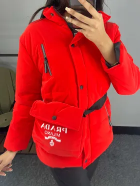 کاپشن زنانه سیلیکونی کیفدار