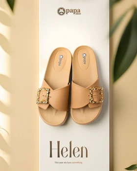 دمپایی زنانه پاپا مدل هلن