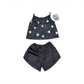 ست نیمتنه و شلوارک طرح قلب 083