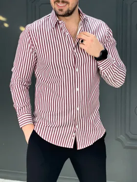 پیراهن 031418 AKOMOD شرابی