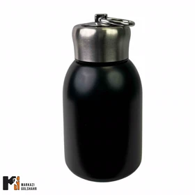 ماگ استیل ضد زنگ درب پیچی کد 26-1321 (مشکی)