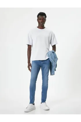 شلوار جین Skinny Fit - Michael Jean 4SAM40108ND