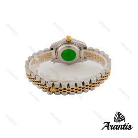 ساعت رولکس زنانه دورنگ طلایی ایندکس خط اسمال w-1425