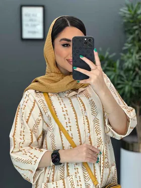 مانتو پیراهنی طرح سنتی