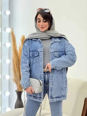 مانتو جین جیب پاکتی شادی