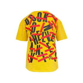 تیشرت آستین کوتاه پسرانه مدل PJ1086 رنگ زرد