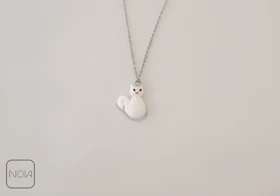 گردنبند استیل گربه کد 211259