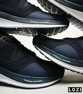 کفش کتانی طبی زنانه و مردانه سرمه ای SKECHERS archfit v02 مدل 4718