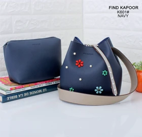 کیف زنانه چرمی گل برجسته وارداتی