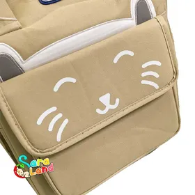 کوله پشتی لوازم کودک چیکو طرح گربه کرم
