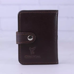 کیف جاکارتی چرم چرمسال کد 014 (قهوه ای تیره)