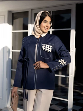 کت و شلوار مازراتی پاپیونی زنانه