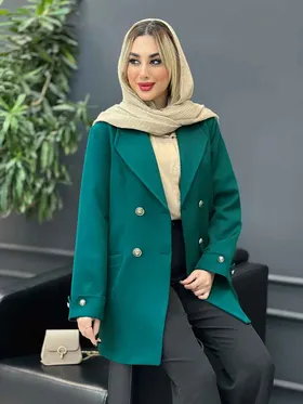 مانتو چهار دکمه آستین دو دکمه