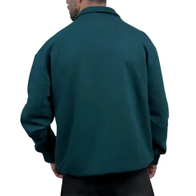 دورس مردانه یقه نیم زیپ سبز طرح NC