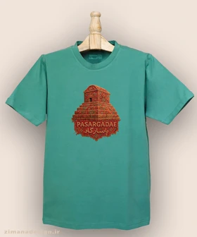 تیشرت مردانه و زنانه طرح پاسارگاد تلفیق با هنر فرش ایرانی