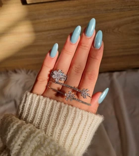 ست دستبند و انگشتر جواهری گل ادا