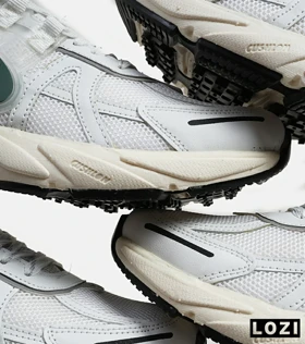 کفش کتانی مردانه و زنانه سفید کرم سبز Nike cushlon