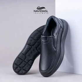 کفش مردانه چرم طبی اداری و روزانه کد 7050025