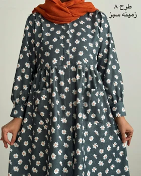 پیراهن مخمل کبریتی سارگل 1