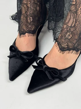 پاشنه پاپیون مخمل 4387