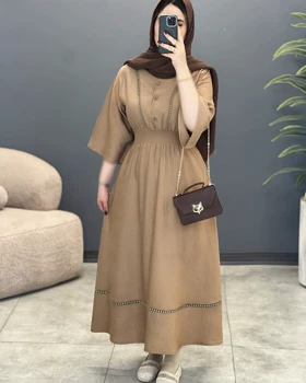 پیراهن پاپیون بهاره لینن