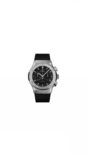 ساعت هابلوت سه موتوره مردانه نقره ای مشکی (کرنوگراف) Hublot Diamonds Silver