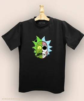 تیشرت مردانه و زنانه طرح ریک اند مورتی کد 895