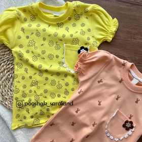 بلوز بچگانه دخترانه طرح گل 1 تا 6 سال