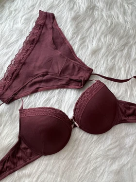 ست سوتین و شورت فنردار با جک کم NBB کد: 4616