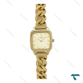 ساعت رومانسون زنانه مربعی طلایی بند کارتیری Romanson-7292-L