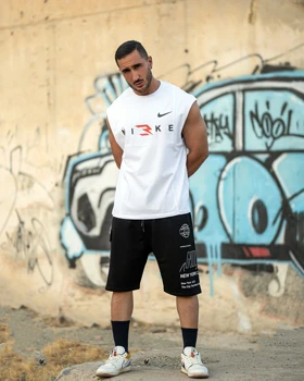 رکابی ورزشی وست NIKE سفید RR