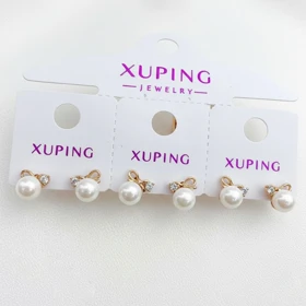 گوشواره ژوپینگ طرح پاپیون و مروارید