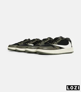 کفش کتانی مردانه مشکی سبز سفید NIKE travis scott