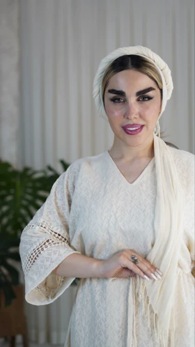 پیراهن آستر دار کد 3104