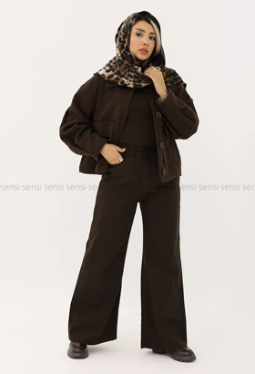 شلوار کتان رنگی راسته کد1005168