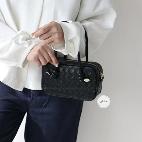 کیف زنانه دوشی - دستی مدل سولانا (مشکی)