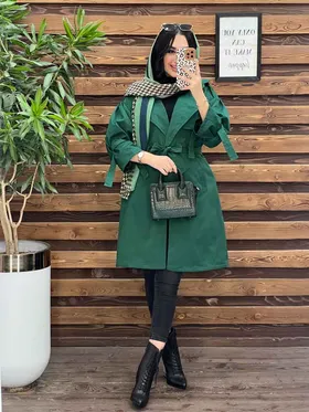 بارانی بلند آستین سگک