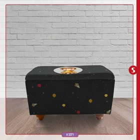 صندوق اسباب بازی چوبی اتاق کودک برند مینوریا طرح پسرانه کد p-492