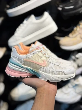 کتانی زنانهV2Kسفید صورتی