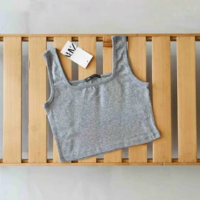 کراپ تاپ طوسی زنانه - کد 822