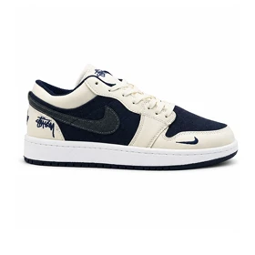 کفش و کتانی مردانه مدل نایک ترویس NIKE TRAVIS رنگ کرم سرمه ای کد 30957