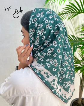 مینی اسکارف سبز دست دوز 3951
