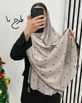 شال پلیسه برشکا طرحدار وارداتی 4048
