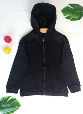 سویشرت جلو زیب ساده