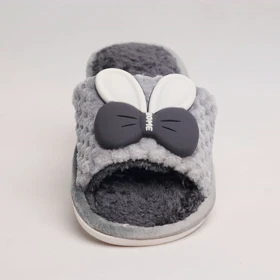 پاپوش مدل پاپیون طوسی کد 294875