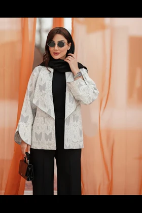 کت ژاکارد پروانه آستین حلال