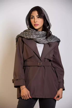 بارانی کوتاه ژیله دار