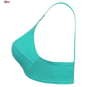 سوتین زنانه بدون فنر سبزآبی کد 3400-MY